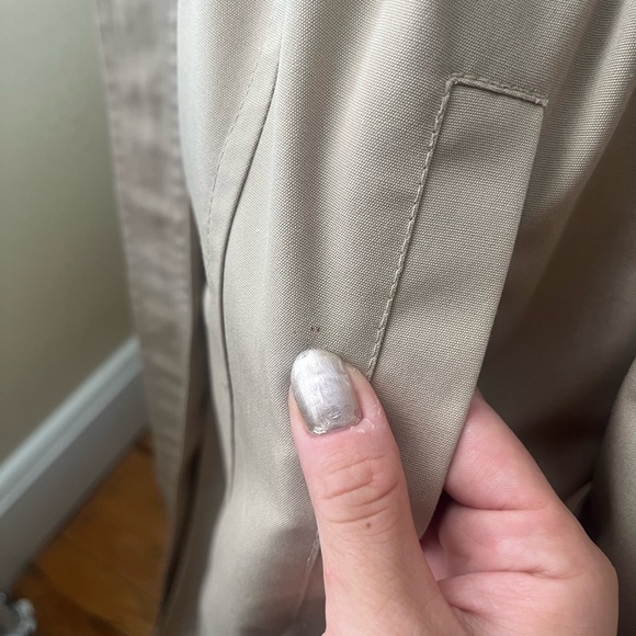 London fog tan trench coat size regular 8 - Picture 7 of 16